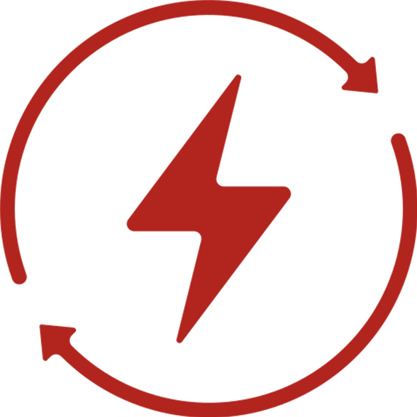 Energy efficient machinery icon